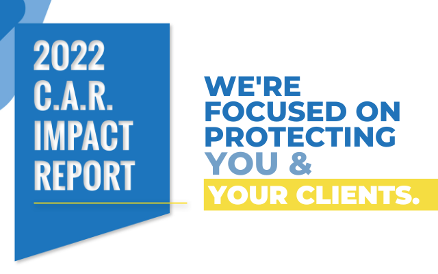 We're focused on protecting you and your clients.